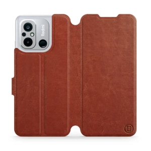 Etui do Xiaomi Redmi 12C - wzór Brown&Gray