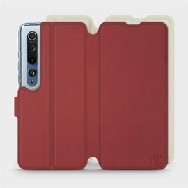 Etui Soft Touch do Xiaomi Mi 10 - wzór Zachodząca czerwień z platyną