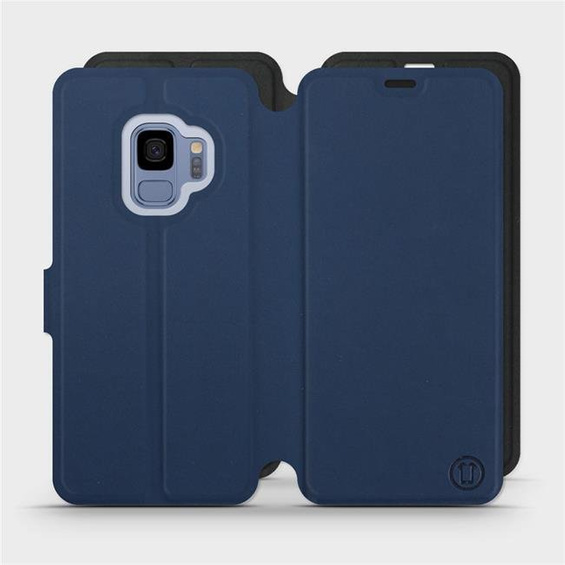 Etui Soft Touch do Samsung Galaxy S9 - wzór Głęboki granat z czernią