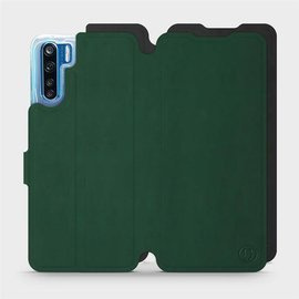 Etui Soft Touch do OPPO A91 - wzór Miejska zieleń z czernią