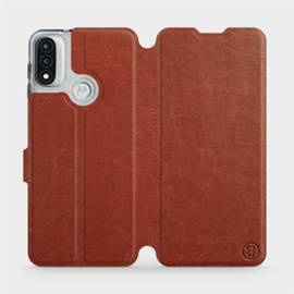 Etui do Motorola Moto E20 - wzór Brown&Orange