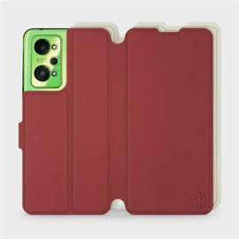 Etui Soft Touch do Realme GT Neo 2 - wzór Zachodząca czerwień z platyną