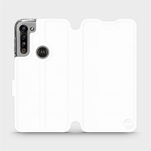 Etui do Motorola Moto G8 Power - wzór White&Gray