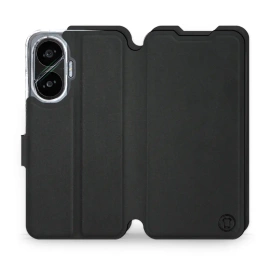 Etui Soft Touch do Xiaomi POCO F7 - wzór Satynowa czerń