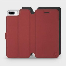 Etui Soft Touch do Apple iPhone 8 Plus - wzór Zachodząca czerwień z czernią