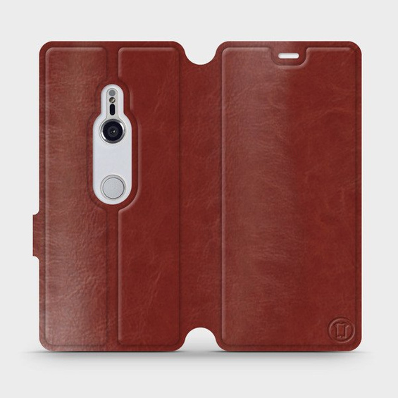 Etui do Sony Xperia XZ3 - wzór Brown&Gray