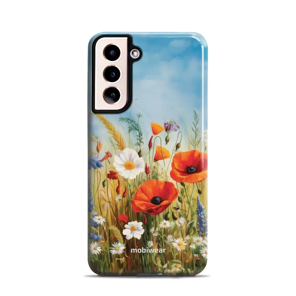 Mobiwear Elite Pro do Samsung Galaxy S21, ochrona telefonu, trwała konstrukcja, wygodne użytkowanie, dopasowanie, Łąkowe Kwiaty