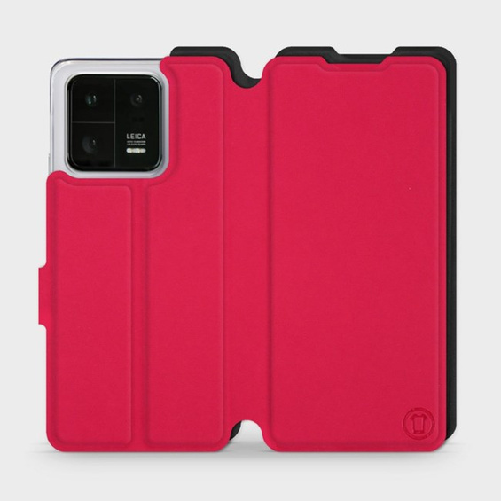 Etui Soft Touch do Xiaomi 13 Pro - wzór Żywa czerwień z czernią