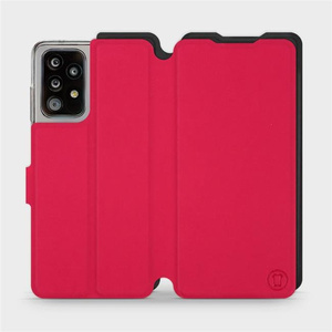 Etui Soft Touch do Samsung Galaxy A52 - wzór Żywa czerwień z czernią