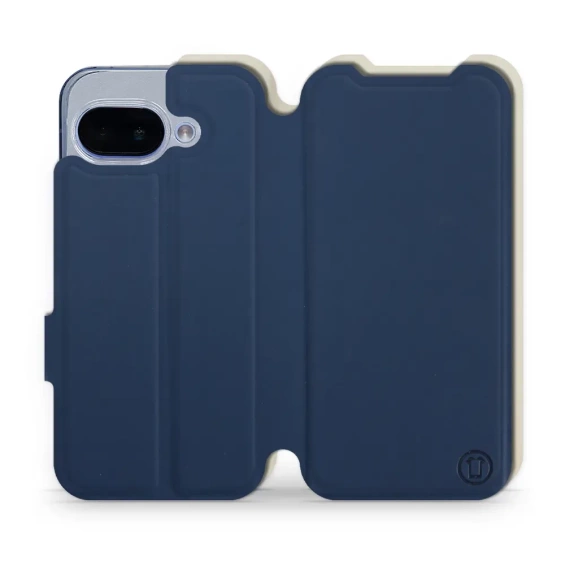 Etui Soft Touch do Google Pixel 9A - wzór Głęboki granat z platyną