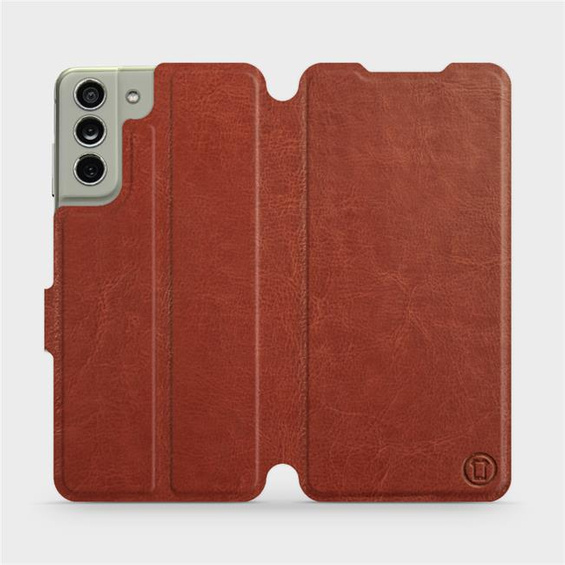Etui do Samsung Galaxy S21 FE - wzór Brown&Gray
