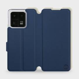 Etui Soft Touch do Xiaomi 13 Pro - wzór Głęboki granat z platyną