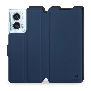 Etui Soft Touch do Motorola Edge 50 Fusion - wzór Głęboki granat z czernią