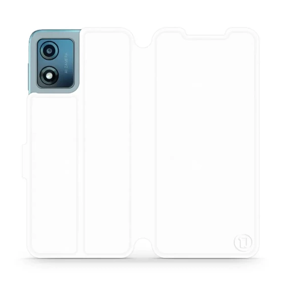 Etui do Motorola Moto E13 - wzór White&Orange