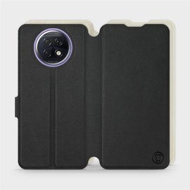 Etui Soft Touch do Xiaomi Redmi Note 9T - wzór Satynowa czerń z platyną