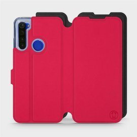 Etui Soft Touch do Xiaomi Redmi Note 8T - wzór Żywa czerwień z czernią