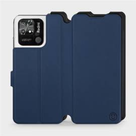 Etui Soft Touch do Xiaomi Redmi 10C - wzór Głęboki granat z czernią
