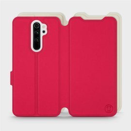Etui Soft Touch do Xiaomi Redmi Note 8 Pro - wzór Żywa czerwień z platyną