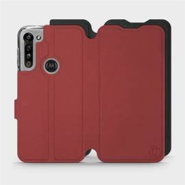 Etui Soft Touch do Motorola Moto G8 Power - wzór Zachodząca czerwień z czernią