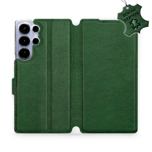 Etui ze skóry naturalnej do Samsung Galaxy S25 Ultra - wzór Green Leather