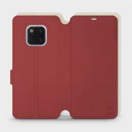 Etui Soft Touch do Huawei Mate 20 Pro - wzór Zachodząca czerwień z platyną