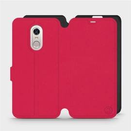 Etui Soft Touch do Xiaomi Redmi 5 Plus - wzór Żywa czerwień z czernią