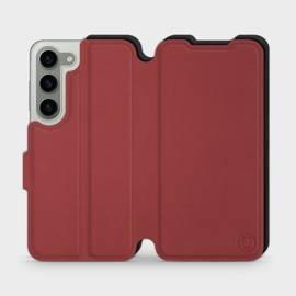 Etui Soft Touch do Samsung Galaxy S23 - wzór Zachodząca czerwień z czernią