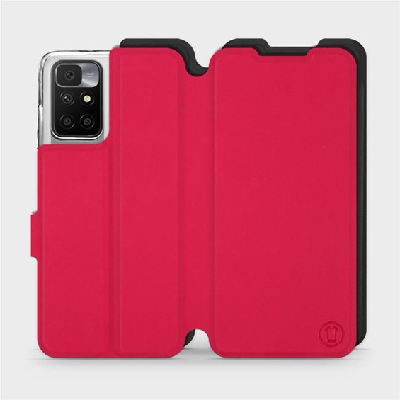 Etui Soft Touch do Xiaomi Redmi 10 - wzór Żywa czerwień z czernią