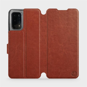 Etui do OPPO A74 5G - wzór Brown&Orange