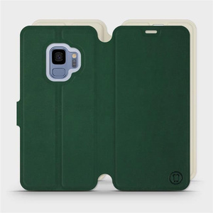 Etui Soft Touch do Samsung Galaxy S9 - wzór Miejska zieleń z platyną