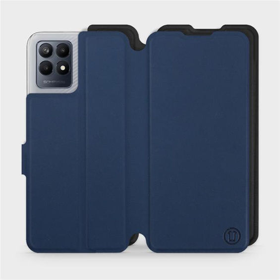Etui Soft Touch do Realme Narzo 50 - wzór Głęboki granat z czernią