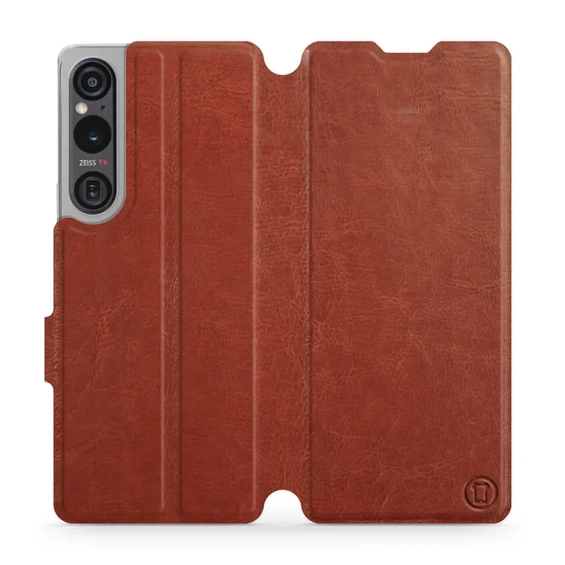 Etui do Sony Xperia 1 V - wzór Brown&Orange