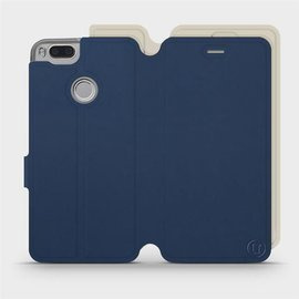 Etui Soft Touch do Xiaomi Mi A1 - wzór Głęboki granat z platyną