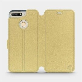 Etui do Huawei Honor 7A - wzór Gold&Orange