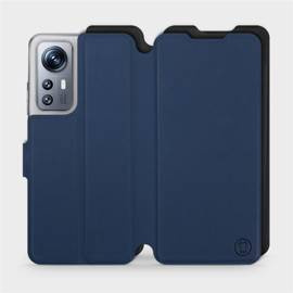 Etui Soft Touch do Xiaomi 12S - wzór Głęboki granat z czernią