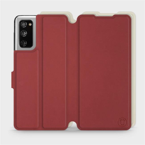 Etui Soft Touch do Samsung Galaxy S20 FE - wzór Zachodząca czerwień z platyną