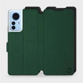 Etui Soft Touch do Xiaomi 12 Pro - wzór Miejska zieleń z czernią