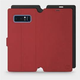 Etui Soft Touch do Samsung Galaxy Note 8 - wzór Zachodząca czerwień z czernią