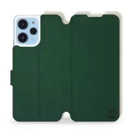 Etui Soft Touch do Xiaomi Redmi 12 - wzór Miejska zieleń z platyną