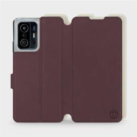 Etui Soft Touch do Xiaomi 11T Pro - wzór Matowy burgund z platyną