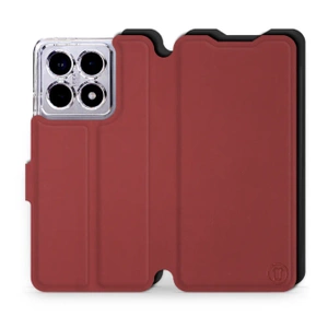 Etui Soft Touch do Xiaomi 14T Pro - wzór Zachodząca czerwień z czernią