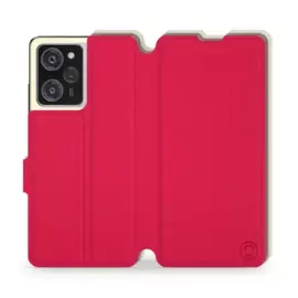 Etui Soft Touch do Xiaomi POCO X5 Pro 5G - wzór Żywa czerwień z platyną