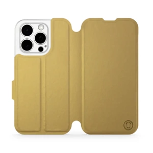 Etui do Apple iPhone 15 Pro - wzór Gold&Gray