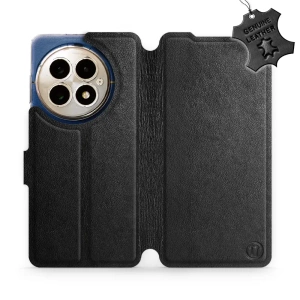Etui ze skóry naturalnej do OnePlus 13 - wzór Black Leather
