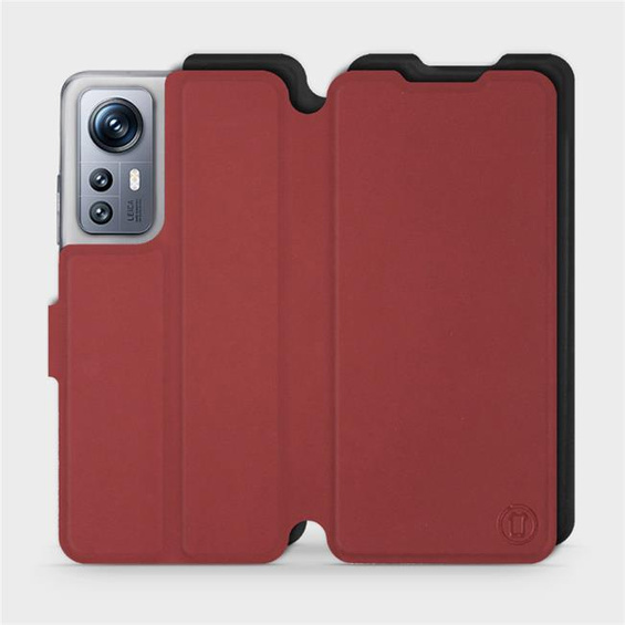 Etui Soft Touch do Xiaomi 12S - wzór Zachodząca czerwień z czernią