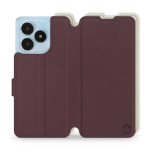 Etui Soft Touch do Realme Note 50 - wzór Matowy burgund z platyną