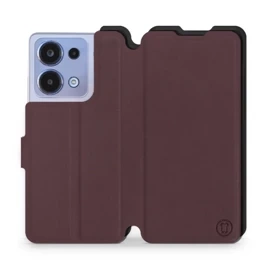 Etui Soft Touch do Xiaomi POCO M6 Pro - wzór Matowy burgund z czernią