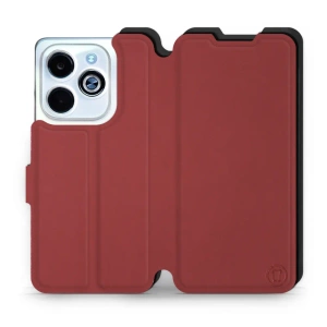 Etui Soft Touch do Infinix HOT 40i - wzór Zachodząca czerwień z czernią