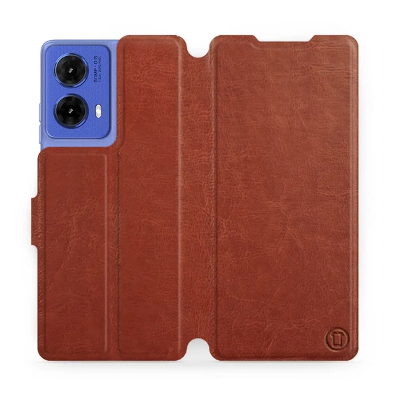 Etui do Motorola Moto G85 5G - wzór Brown&Gray