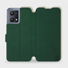 Etui Soft Touch do Realme 9 - wzór Miejska zieleń z platyną
